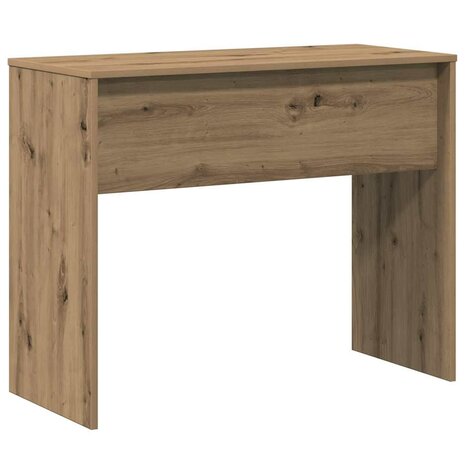 Bureau 90x40x72 cm bewerkt hout artisanaal eikenkleur 6