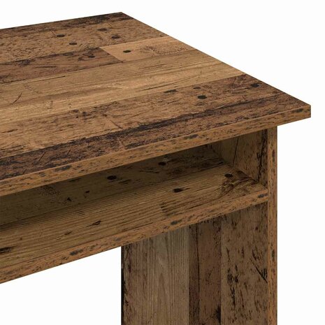 Bureau 90x50x74 cm bewerkt hout oud houtkleurig 7