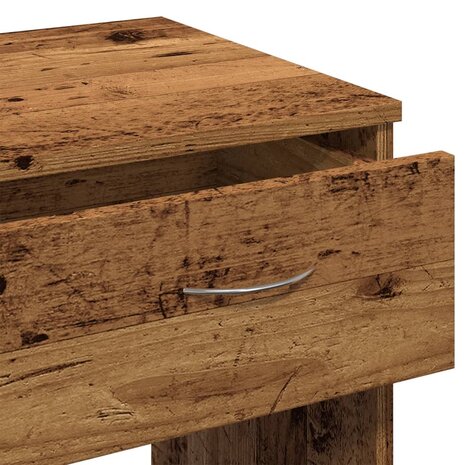 Bureau 80x40x75 cm bewerkt hout oud houtkleurig 9
