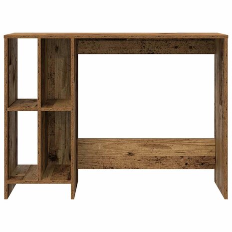 Bureau 102,5x35x75 cm bewerkt hout oud houtkleurig 4