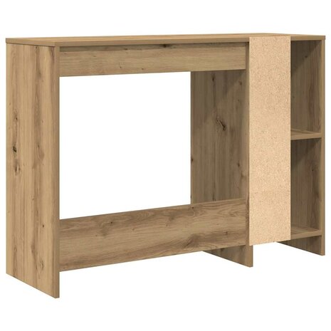 Bureau 102,5x35x75 cm bewerkt hout artisanaal eikenkleur 6