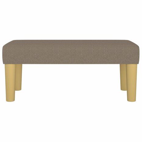 Bankje 70x30x30 cm stof taupe 3