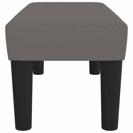 Bankje 70x30x30 cm kunstleer grijs 4