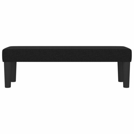 Bankje 100x30x30 cm stof zwart 3