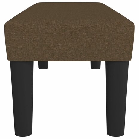 Bankje 100x30x30 cm stof donkerbruin 4