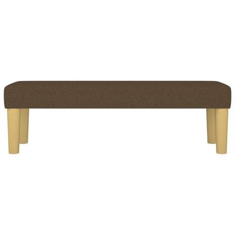 Bankje 100x30x30 cm stof donkerbruin 3