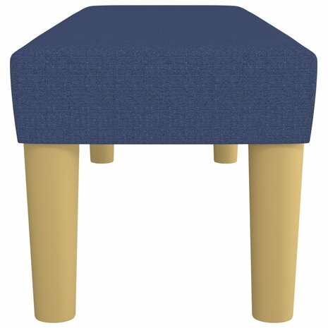 Bankje 100x30x30 cm stof blauw 4