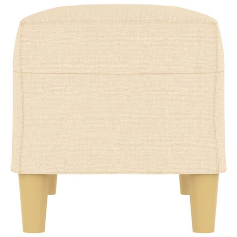 Bankje 70x35x41 cm stof crèmekleurig 4