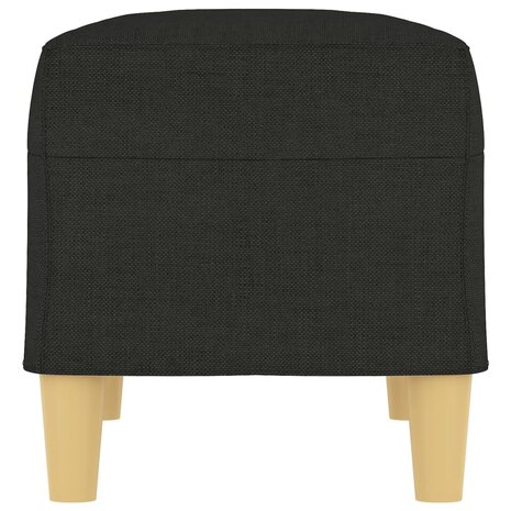 Bankje 70x35x41 cm stof zwart 4