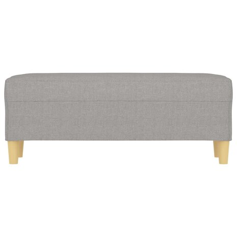 Bankje 100x35x41 cm stof lichtgrijs 3