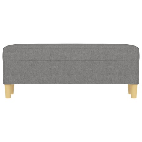 Bankje 100x35x41 cm stof donkergrijs 3
