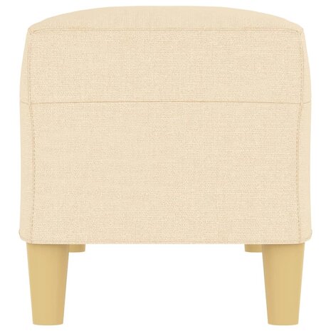 Bankje 100x35x41 cm stof crèmekleurig 4