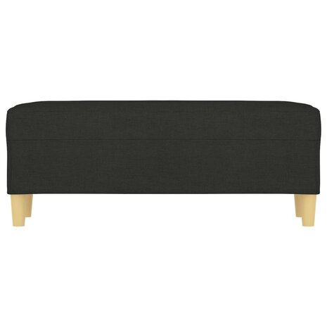 Bankje 100x35x41 cm stof zwart 3