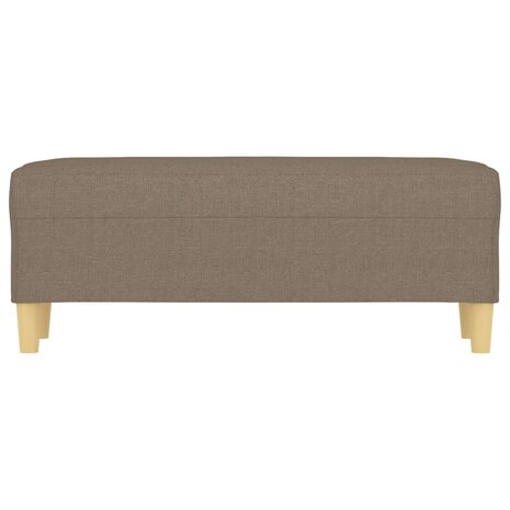 Bankje 100x35x41 cm stof taupe 3