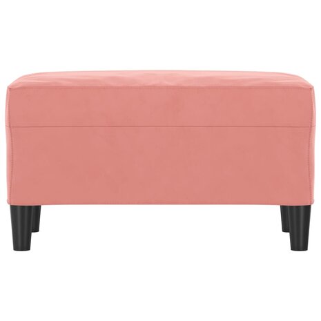 Bankje 70x35x41 cm fluweel roze 3