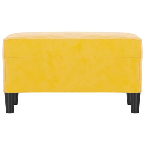 Bankje 70x35x41 cm fluweel geel 3