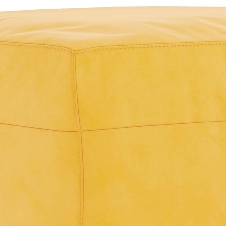 Bankje 70x35x41 cm fluweel geel 5