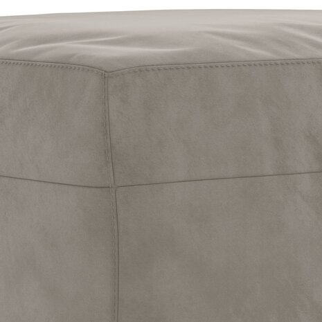 Bankje 100x35x41 cm fluweel lichtgrijs 5