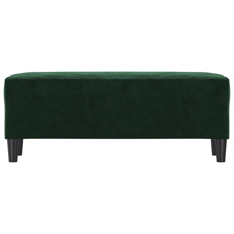 Bankje 100x35x41 cm fluweel donkergroen 3