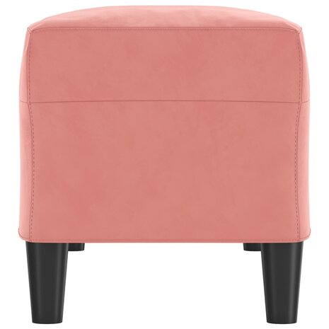 Bankje 100x35x41 cm fluweel roze 4