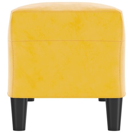 Bankje 100x35x41 cm fluweel geel 4