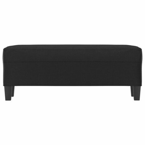 Bankje 100x35x41 cm kunstleer zwart 3