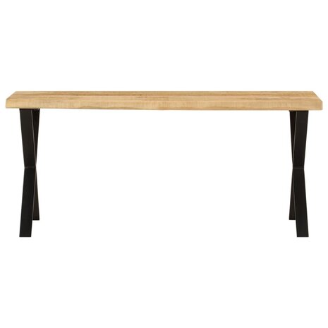 Bankje met natuurlijke rand 105 cm massief mangohout 2