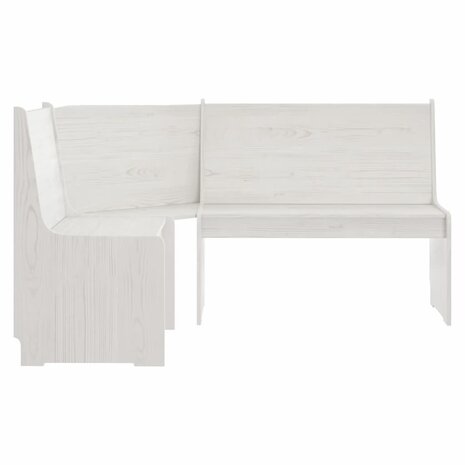 Hoekbank REINE 151 cm massief grenenhout wit 3