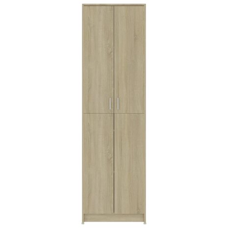 Gangkast 55x25x189 cm bewerkt hout sonoma eikenkleurig 7