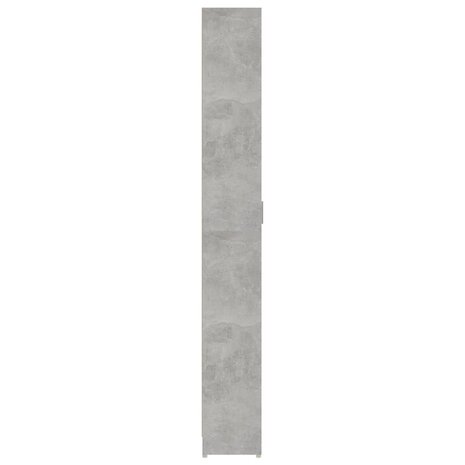 Gangkast 55x25x189 cm bewerkt hout betongrijs 8
