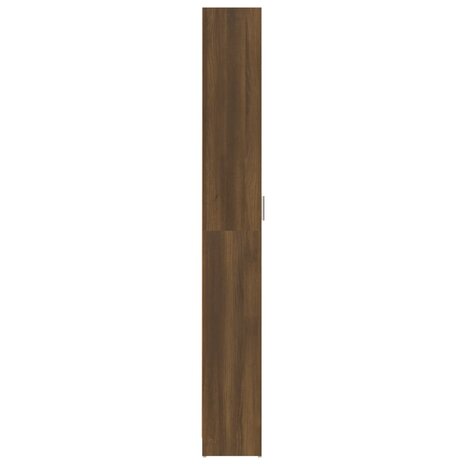 Gangkast 55x25x189 cm bewerkt hout bruin eikenkleur 8