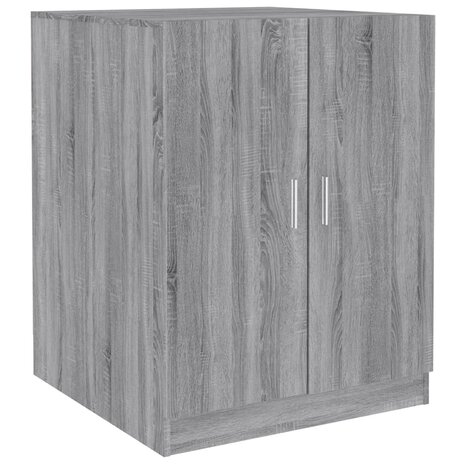 Wasmachinekast bewekrt hout grijs sonoma eikenkleurig 9