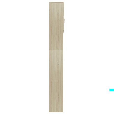 Wasmachinekast 64x25,5x190 cm bewerkt hout sonoma eikenkleurig 7