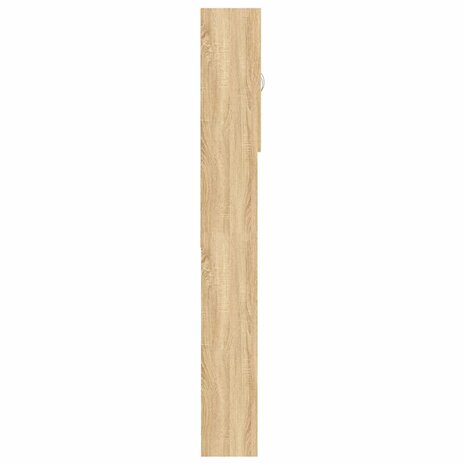 Wasmachinekast 64x25,5x190 cm sonoma eikenkleurig 4
