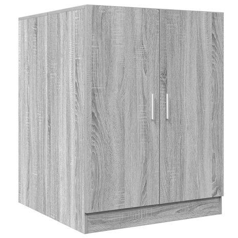 Wasmachinekast 71x71,5x91,5 cm grijs sonoma eikenkleurig 2