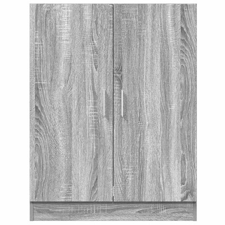 Wasmachinekast 71x71,5x91,5 cm grijs sonoma eikenkleurig 4