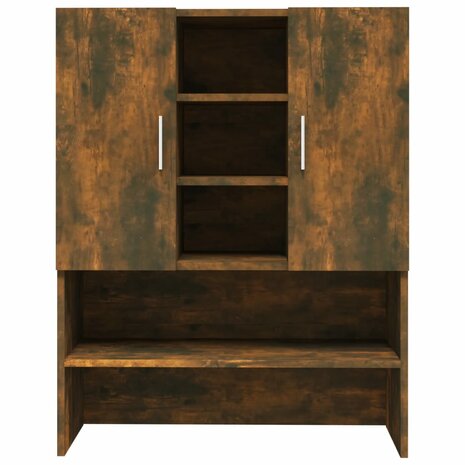 Wasmachinekast 70,5x25,5x90 cm gerookt eikenkleurig 6