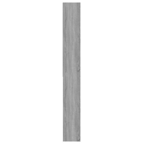 Wasmachinekast 64x24x190 cm grijs sonoma eikenkleurig 7