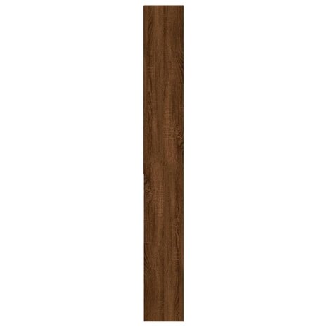 Wasmachinekast 64x24x190 cm bruin eikenkleur 7