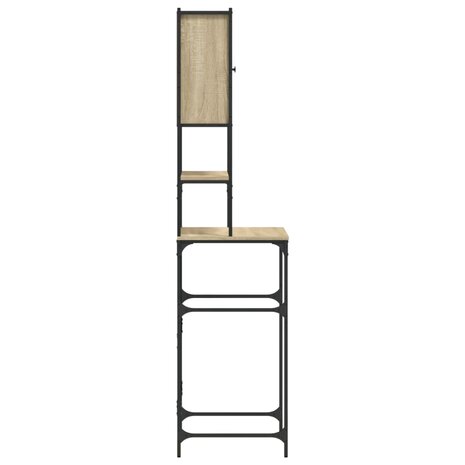 Wasmachinekast 68x48,5x194 cm sonoma eikenkleurig 9