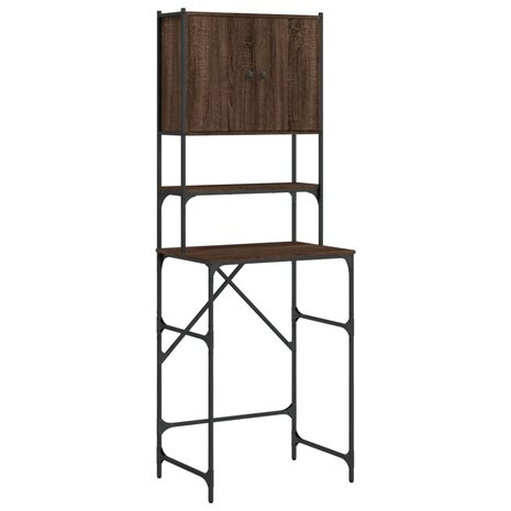 Wasmachinekast 68x48,5x194 cm bruin eikenkleur 2