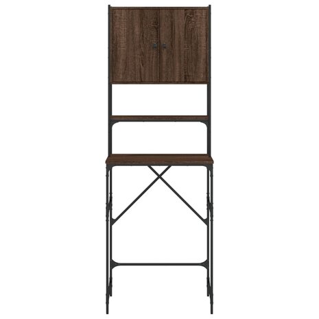 Wasmachinekast 68x48,5x194 cm bruin eikenkleur 8