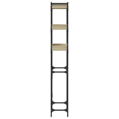 Wasmachinekast 67x25x163 cm bewerkt hout sonoma eikenkleurig 7