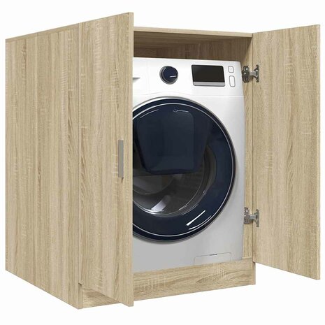 Wasmachinekast 70,5x71,5x91,5 cm sonoma eikenkleurig 1