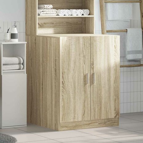 Wasmachinekast 70,5x71,5x91,5 cm sonoma eikenkleurig 3