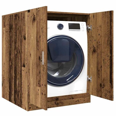 Wasmachinekast 70,5x71,5x91,5 cm oud houtkleurig 1