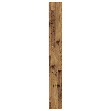 Wasmachinekast 64x24x190 cm oud houtkleurig 7