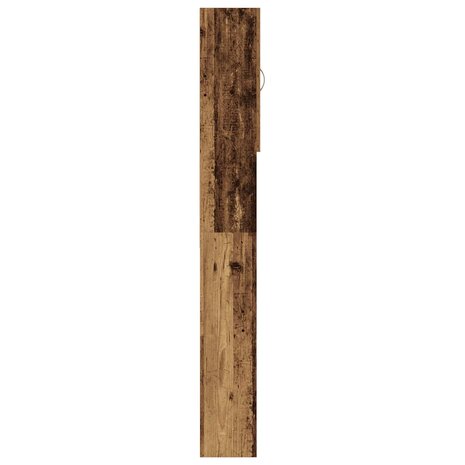 Wasmachinekast 64x25,5x190 cm oud houtkleurig 8