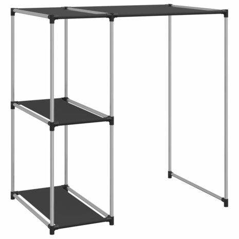 Opbergrek voor boven wasmachine 87x55x90,5 cm ijzer zwart  2