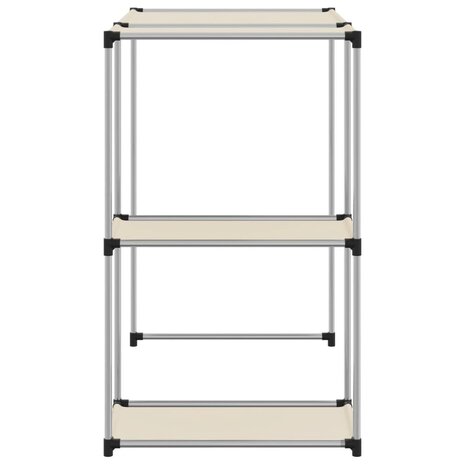 Opbergrek voor boven wasmachine 87x55x90,5cm ijzer crèmekleurig 4